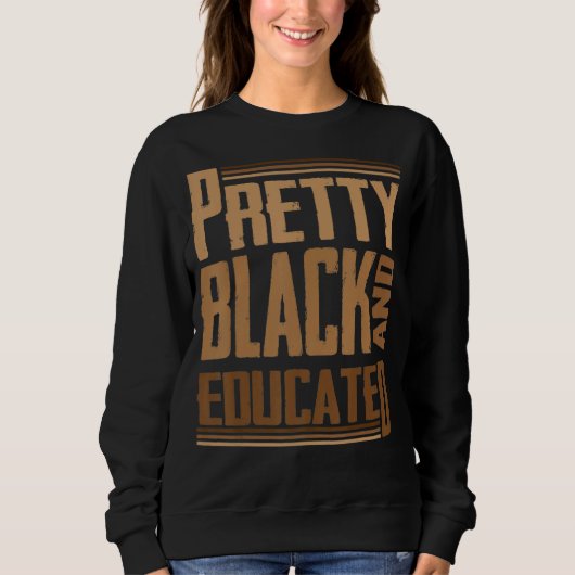 Hübsche Schwarz-Geschichte-Monat-App Sweatshirt (Vorderseite)