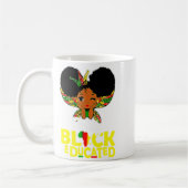 Hübsche schwarze gebildete schwarze Geschichtsmona Kaffeetasse (Links)