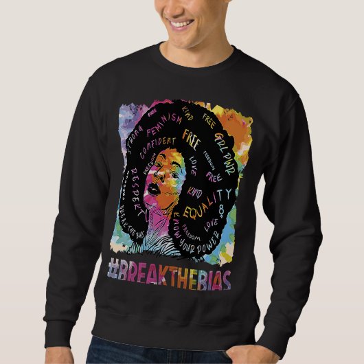 Hübsche Schwarze Geschichte Bruch der Bias 5 Sweatshirt (Vorderseite)