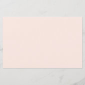 Hübsche Schwarze Kalligrafie Einfaches Probe (Rückseite)