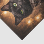 Hübsche schwarze Katze Seidenpapier (Ausschnitt)