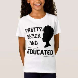 HÜBSCHE SCHWARZE UND BILDUNG T-Shirt