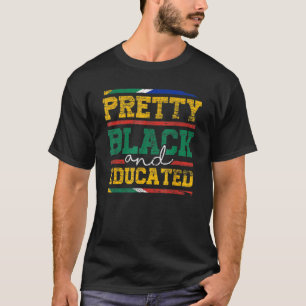Hübsche Schwarze und erziehende Frauen Schwarze Ge T-Shirt