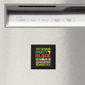 Hübsche Schwarze Und Gebildete Schwarze Geschichte Magnet (In Situ (Geschirrspüler))