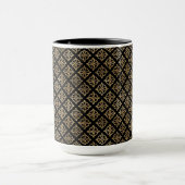HÜBSCHE SCHWARZE UND GOLDROWS DER KELTISCHEN KNOTE TASSE (Zentrum)