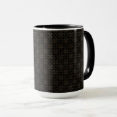 HÜBSCHE SCHWARZE UND GOLDROWS DER KELTISCHEN KNOTE TASSE (VorderseiteRechts)