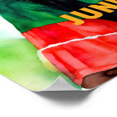 Hübsche Schwarzfrau Poster (Ecke)