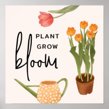 Hübsche Script-Pflanze Grow Bloom Tulip