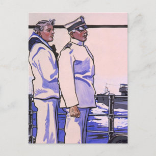 Hübsche Seeleute, WW1 1917 Kunst Postkarte