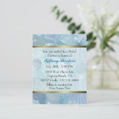 Hübsche SeeMuschel-Themed Brautparty Einladung (Stehend Vorderseite)