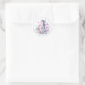 Hübsche Seepferd-Rundkleber Runder Aufkleber (Tasche)