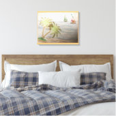Hübsche Segel Leinwanddruck (Insitu (Schlafzimmer))