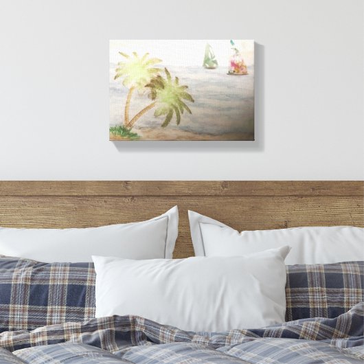 Hübsche Segel Leinwanddruck (Insitu (Schlafzimmer))