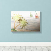 Hübsche Segel Leinwanddruck (Insitu (Holzboden))