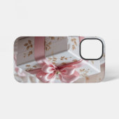 hübsche Seiden-Roségeschenkbox iPhone Hülle (Rückseite (Horizontal))