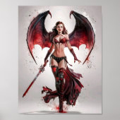 Hübsche Sexy Vampire Warrior Poster Art (Vorne)