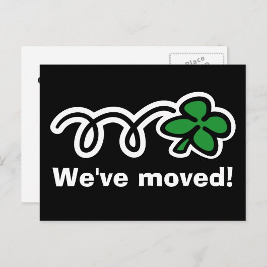 Hübsche, sich bewegende Postkarten mit 4 Blatt Kle (Vorne/Hinten)