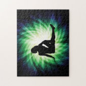 Hübsche Silhouette der Frau Puzzle (Vertikal)