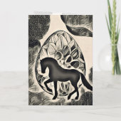 Hübsche Silhouette - Ostern Karte (Rückseite)