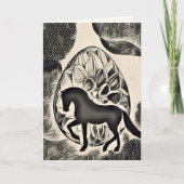 Hübsche Silhouette - Ostern Karte (Vorderseite)