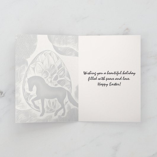 Hübsche Silhouette - Ostern Karte (Innenseite)