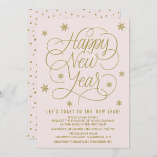 Hübsche Silvesternacht-Party Einladung