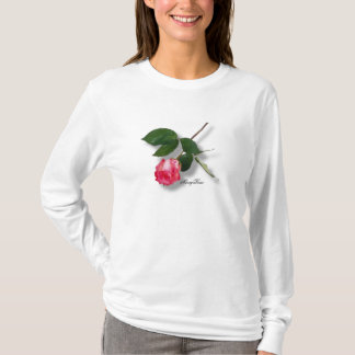 Hübsche Single-Stamm-Rosa-Rose T-Shirt