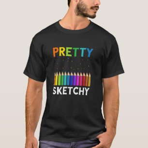 Hübsche Sketchy Künstlerstifte Pinakothek Züst T-Shirt