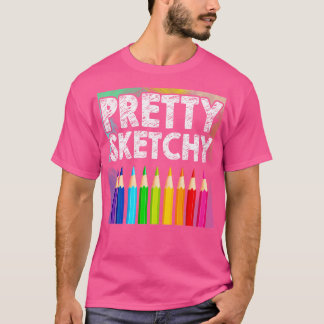 Hübsche Sketchy Künstlerstifte Pinakothek Züst T-Shirt