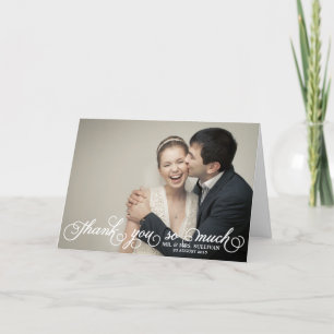 Hübsche Skript Hochzeit Dankeskarten Dankeskarte