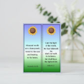 Hübsche Skripte Lesezeichen Postkarte (Stehend Vorderseite)