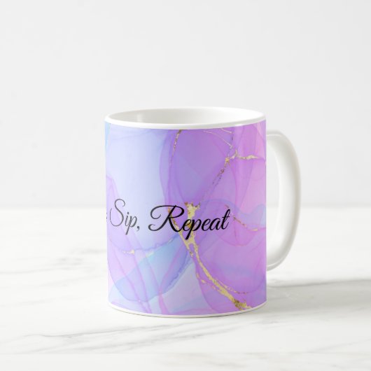 hübsche, sloganische Kaffee-Tasse Kaffeetasse (VorderseiteRechts)