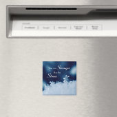 Hübsche Snowflake Affirmation 2 Zoll Square Magnet (In Situ (Geschirrspüler))