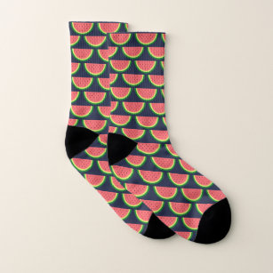 Hübsche Socken mit niedlichem Wassermelone-Muster