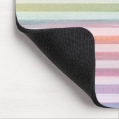 Hübsche Soft Stripes farbiges Wasserfarbmuster Mousepad (Ecke)