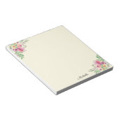 Hübsche Sommer-Blume Notepad IHRER TEXT Notizblock (angewinkelt)