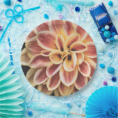 Hübsche Sommer Dahlia Blume (Schöne Blumenkunst) Pappteller (Party)