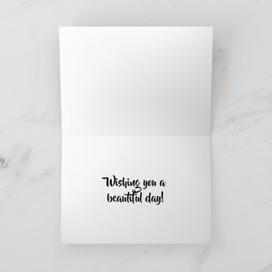 Hübsche Sommer-Dahlie-Gruß-Karte Karte (Innenseite)