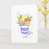 Hübsche Sommerferien der Blume Karte (Gelbe Blume)