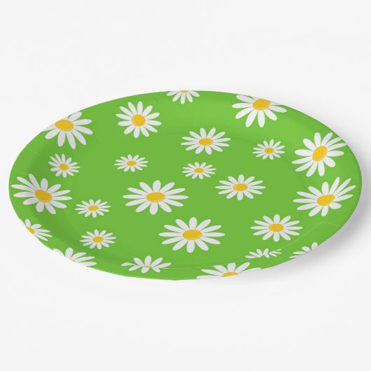 Hübsche Sommertage Pappteller (Schrägansicht)