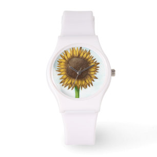 Hübsche Sonnenblume Armbanduhr