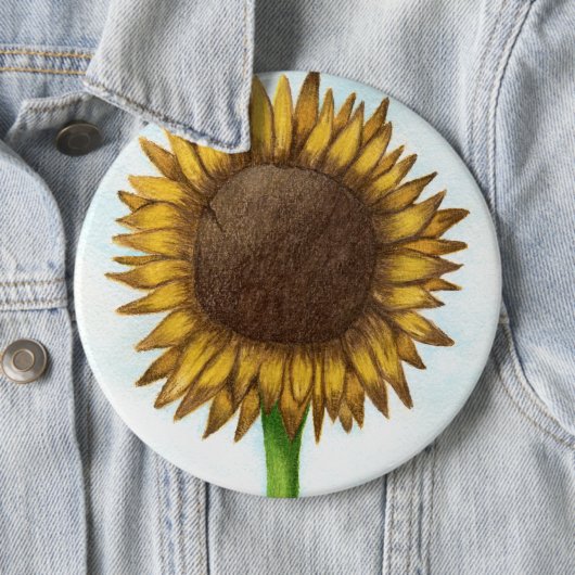 Hübsche Sonnenblume Button (Beispiel)
