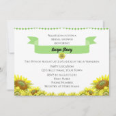 Hübsche Sonnenblume Einladung (Vorderseite)