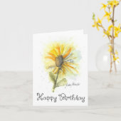 Hübsche Sonnenblume Geburtstagskarte Karte (Gelbe Blume)
