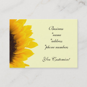 Hübsche Sonnenblume-Geschäfts-Karten Visitenkarte