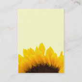 Hübsche Sonnenblume-Geschäfts-Karten Visitenkarte (Rückseite)