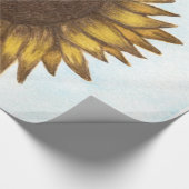 Hübsche Sonnenblume Geschenkpapier (Ecke)