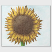 Hübsche Sonnenblume Geschenkpapier (Flach)