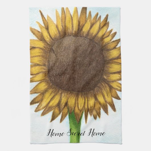 Hübsche Sonnenblume Geschirrtuch (Vertikal)