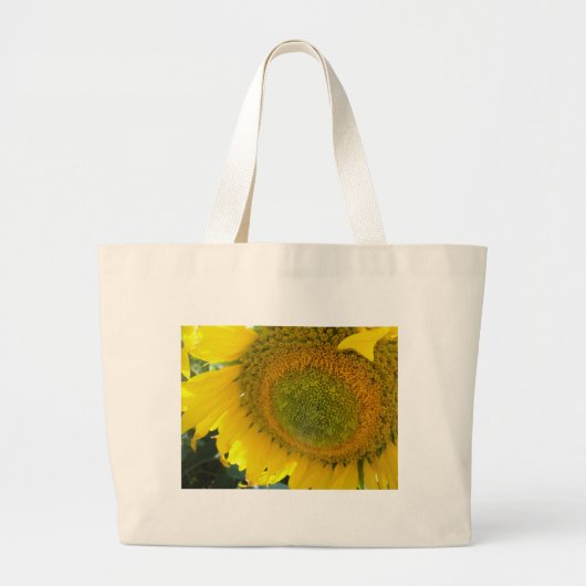 Hübsche Sonnenblume Jumbo Stoffbeutel (Vorne)